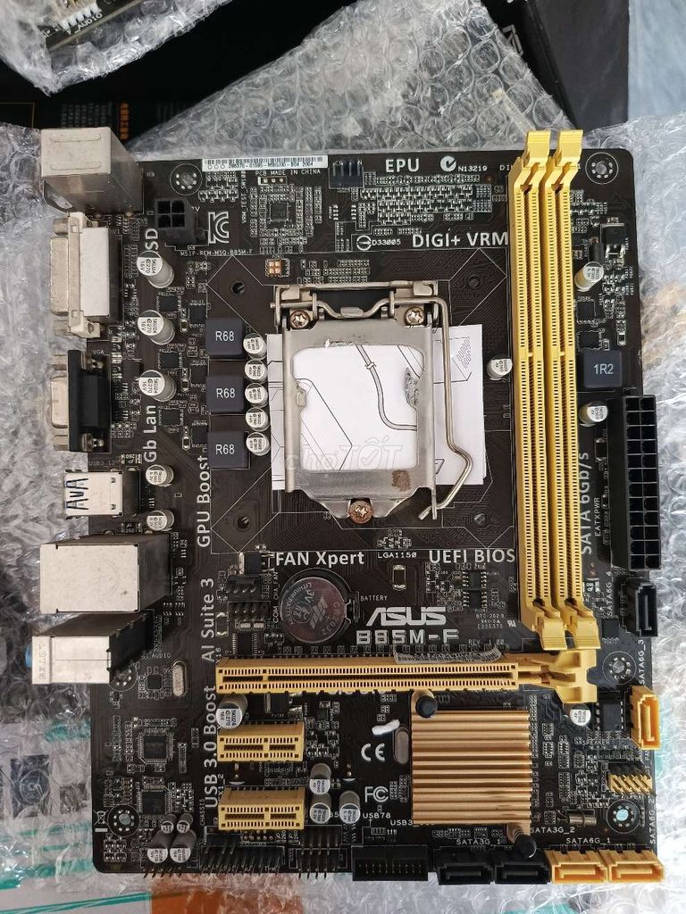 Bo mạch chủ Asus B85M-F. Mua bán Linh kiện (RAM, Card...) tại Huyện Phù Ninh Phú Thọ được đăng bởi PN Computer Bình Phú Phù Ninh hình 1