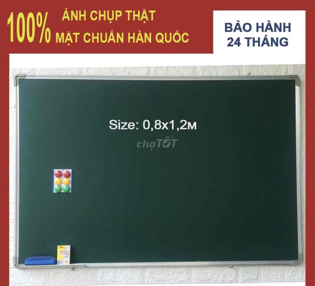 Bảng từ viết phấn từ xanh Hàn Quốc, 80x1,2m