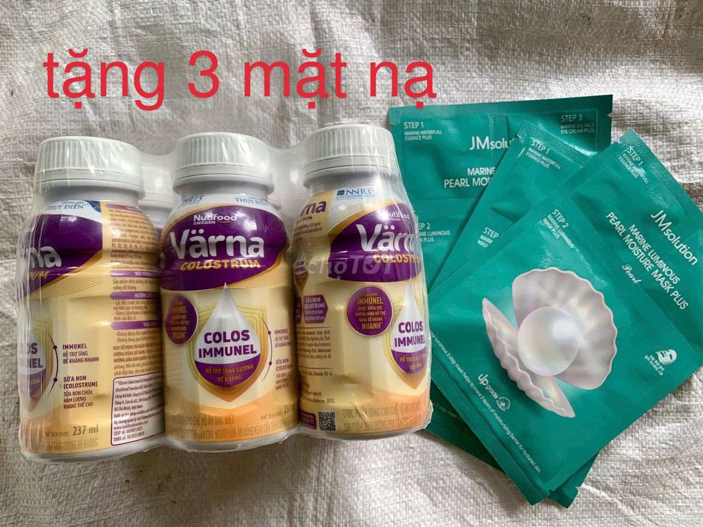 Nutifood Värna Colostrum lốc 6 chai tặng 3 mặt nạ. Mua bán Đồ ăn, thực phẩm và các loại khác tại Thành phố Bến Tre Bến Tre được đăng bởi Chương hình 1
