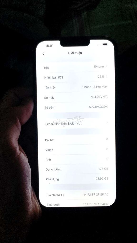 Apple iPhone 13 Pro Max 128GB Xanh. Mua bán Điện thoại tại Thành phố Mỹ Tho Tiền Giang được đăng bởi Nguyễn Huy Vĩnh  hình 1