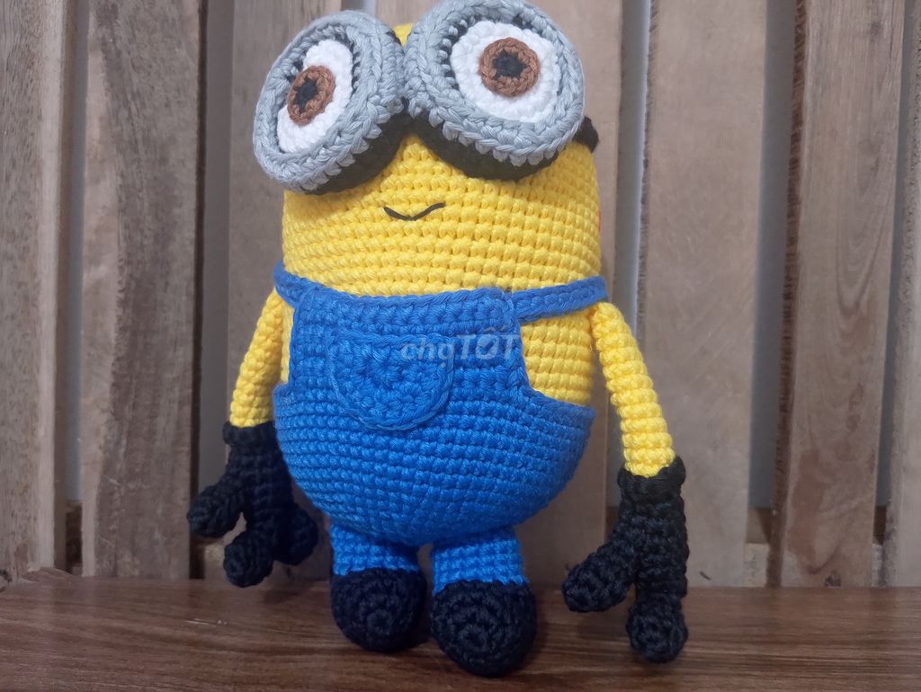 Móc len Minion Vàng, xanh, đen