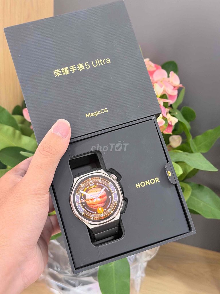 Honor Watch 5 Ultra Bạc. Mua bán Thiết bị đeo thông minh tại Quận 11 Tp Hồ Chí Minh được đăng bởi Tui là Camphone nè hình 1