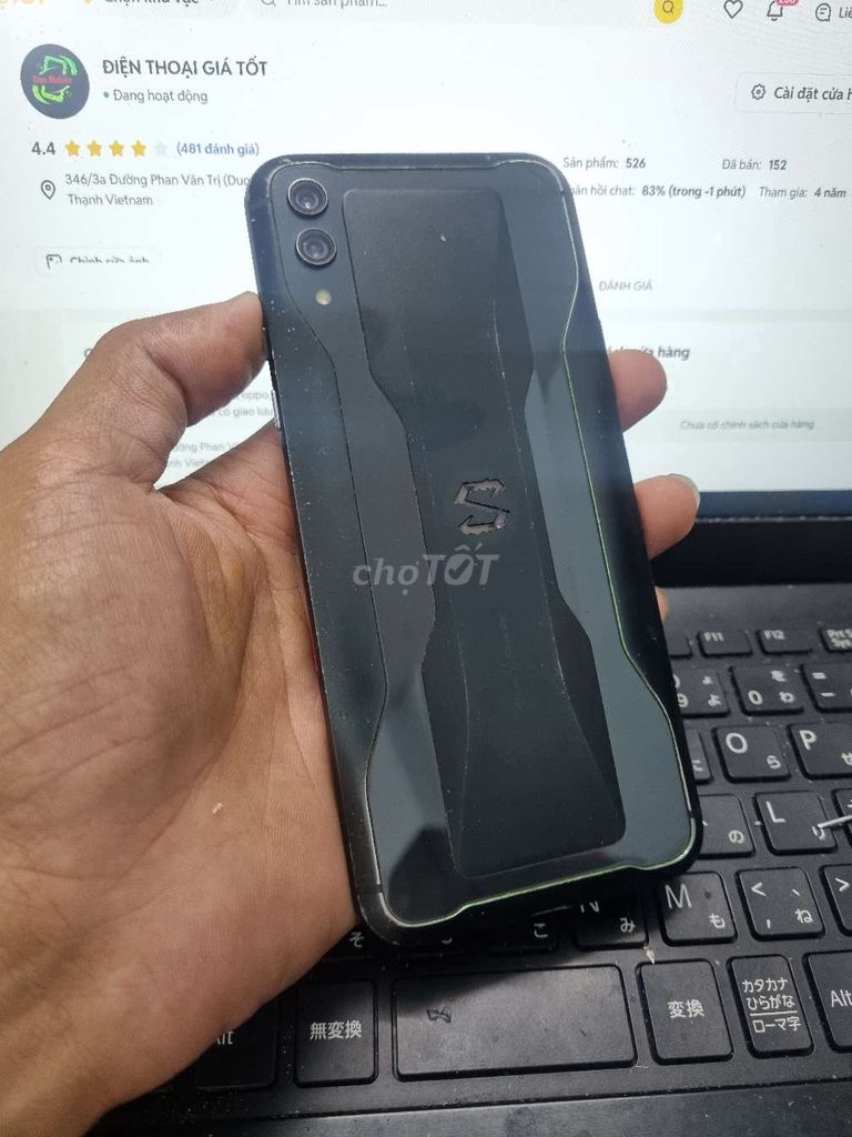 XIAOMI BLACK SHARK 2 8GB.128GB SNAP 855 MƯỢT MÀ. Mua bán Điện thoại tại Quận Bình Thạnh Tp Hồ Chí Minh được đăng bởi Dân Mobile hình 1