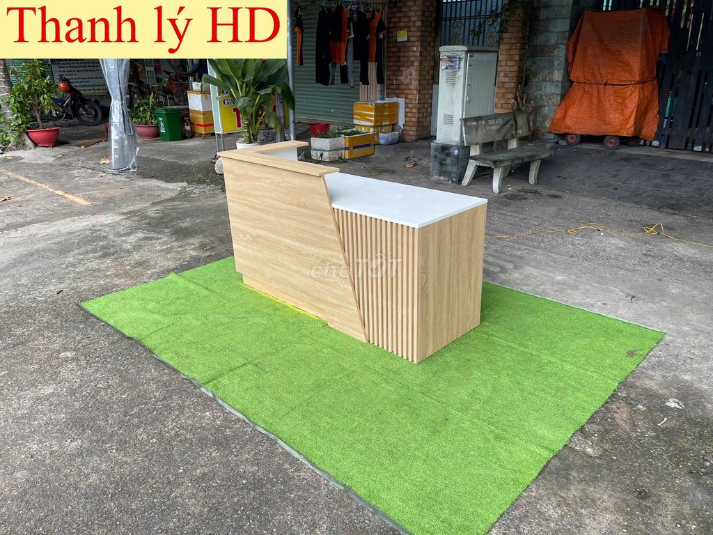 Quầy lễ tân-Quầy thu ngân-Quầy Thanh lý-Quầy 1m6/3. Mua bán Đồ dùng văn phòng tại Quận 11 Tp Hồ Chí Minh được đăng bởi Nội Thất HD Đóng Mới Theo Yêu Cầu hình 1