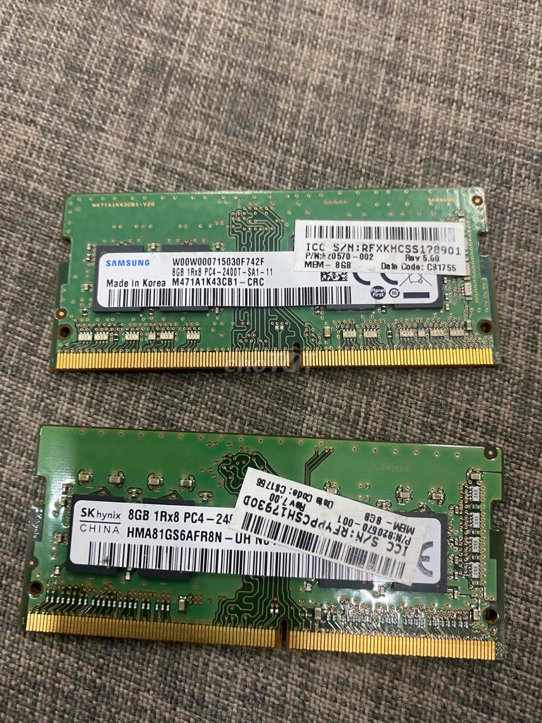 Ram Laptop 8G ddr4 bus 2400mhz Samsung zin us