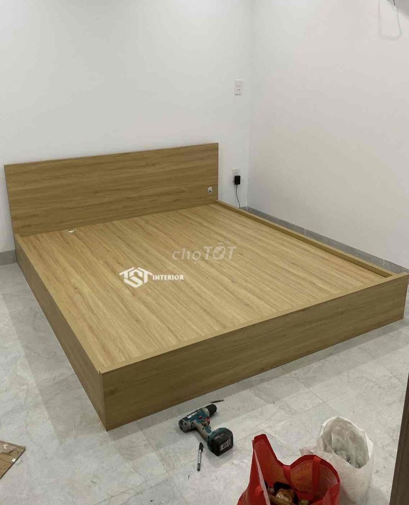 GIƯỜNG GỖ MDF LÕI XANH MẪU CƠ BẢN - HỢP MỌI NƠI