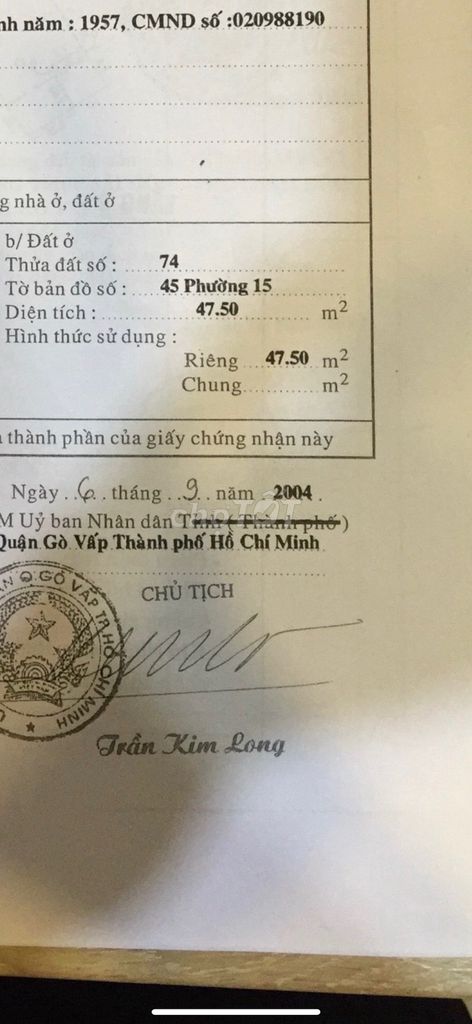 Bán nhà hẻm 4m ngay trung tâm Gò Vấp