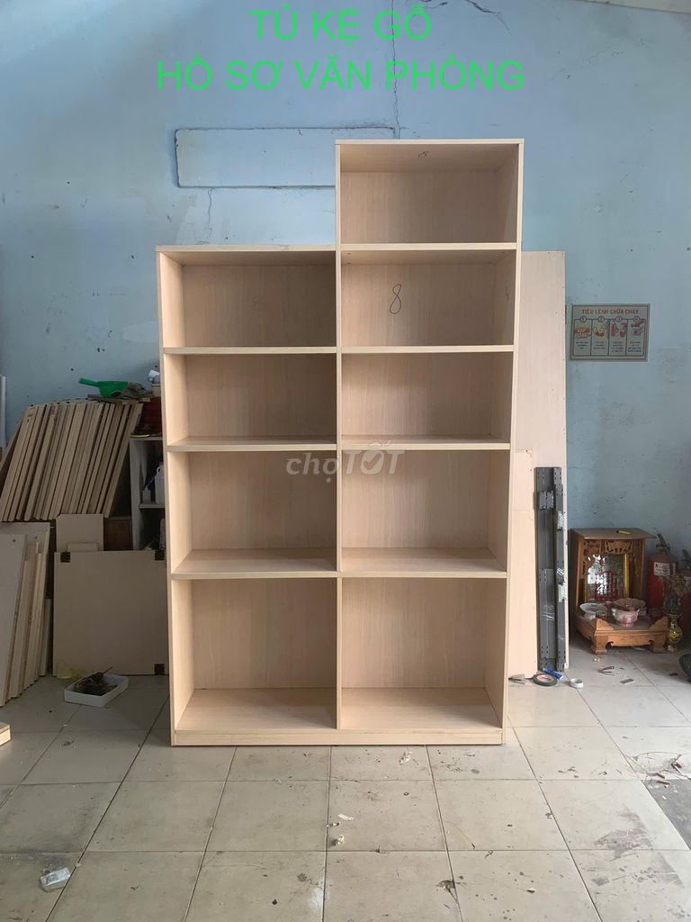 Tủ kệ trưng bày gỗ MFC góc L. Mua bán Đồ dùng văn phòng tại Quận 12 Tp Hồ Chí Minh được đăng bởi Hưng Vương hình 1