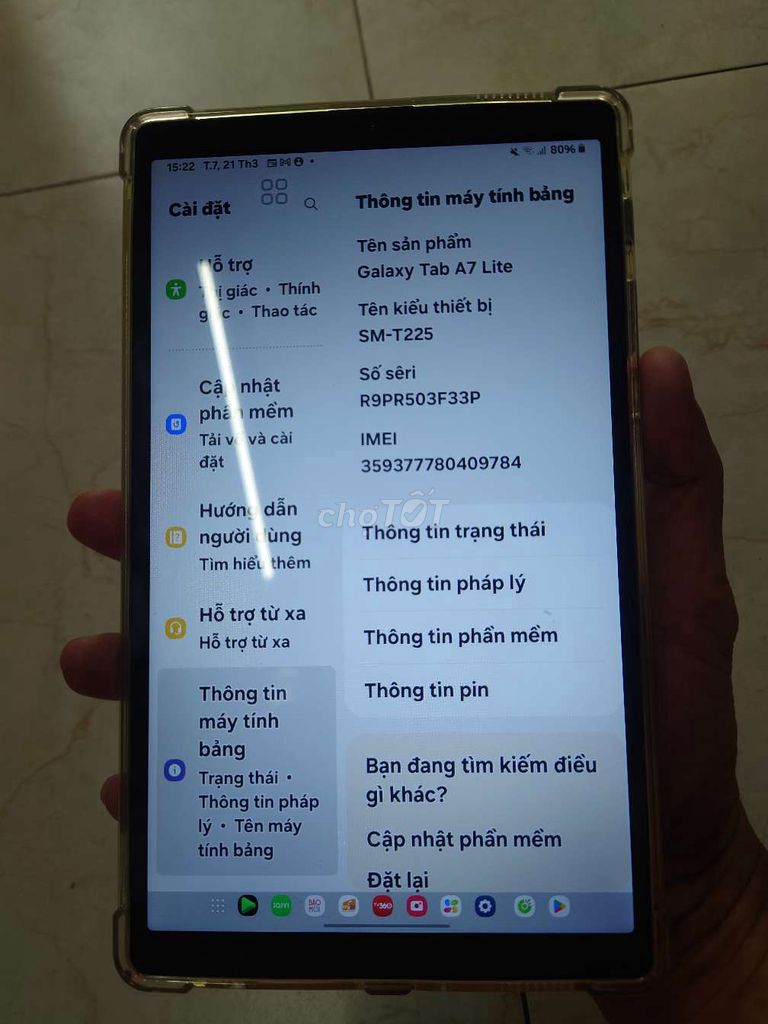 Samsung Galaxy Tab A7 Lite 8.7 inch. Mua bán Máy tính bảng tại Quận Bình Thạnh Tp Hồ Chí Minh được đăng bởi  Tiến Nguyễn  hình 1