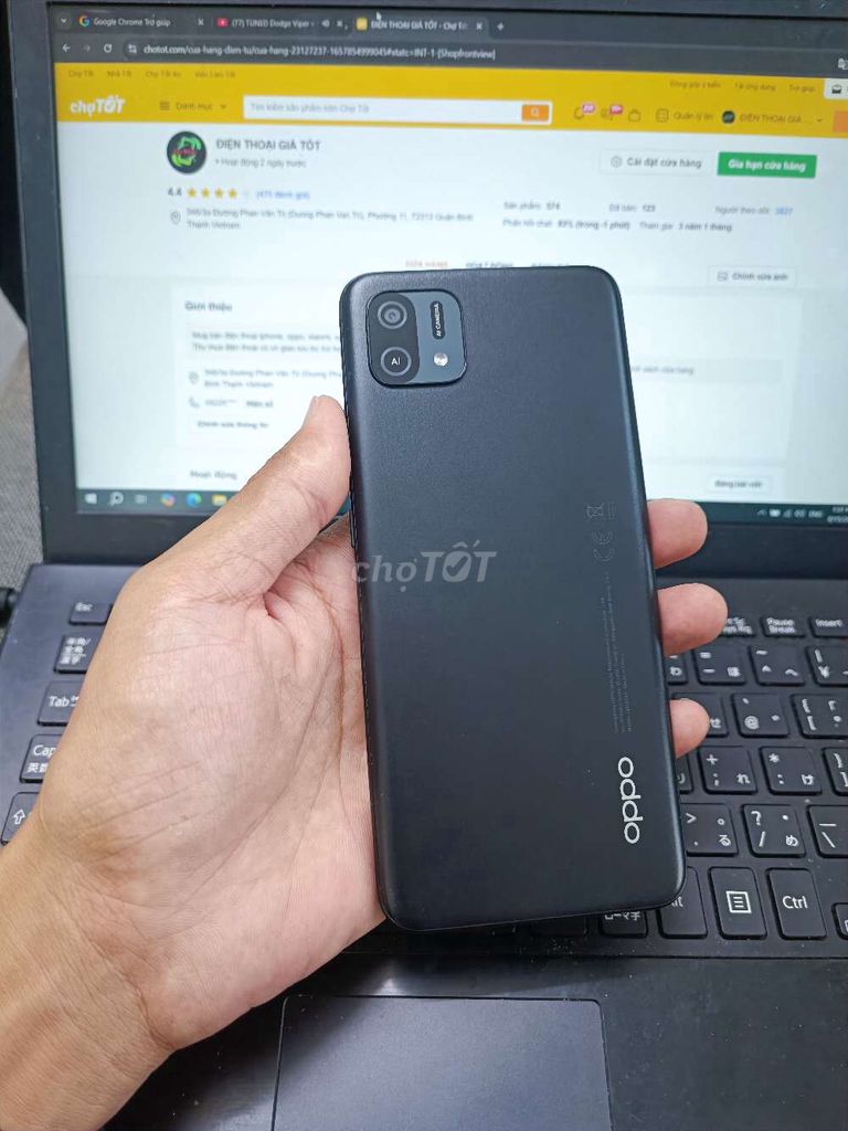 OPPO A16K 3GB.32GB PIN 4230 ZIN ĐẸP FULL CN. Mua bán Điện thoại tại Quận Bình Thạnh Tp Hồ Chí Minh được đăng bởi Dân Mobile hình 1