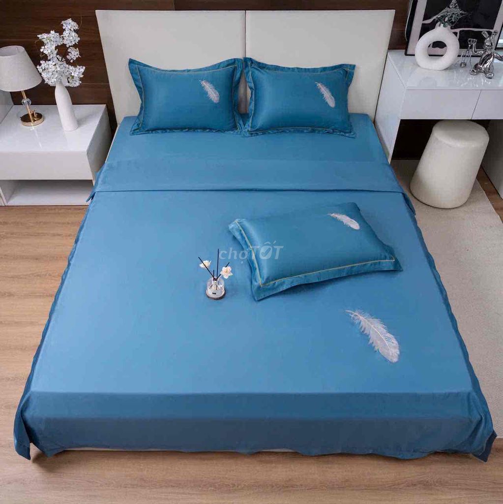 bộ ga gối lụa thái mền mịn mát mẻ. Mua bán Giường, chăn ga gối nệm tại Quận Hoàn Kiếm Hà Nội được đăng bởi chăn ga gối  hình 1