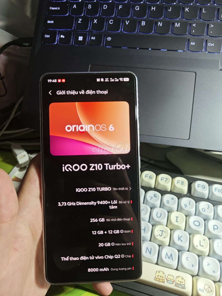 iQOO Z10 Turbo+ 256GB Trắng 98%. Mua bán Điện thoại tại Quận Bình Thạnh Tp Hồ Chí Minh được đăng bởi Minh Kien hình 1