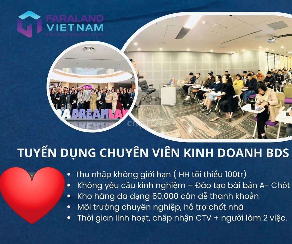 TUYỂN CHIẾN BINH + CTV BDS TRIỆU ĐÔ