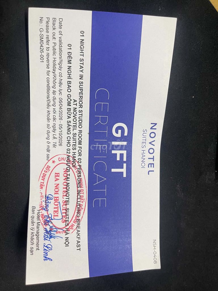 Voucher Novotel Suites Hanoi  2 người. Du lịch tại Quận 3 Tp Hồ Chí Minh được đăng bởi Hữu Lộc hình 1