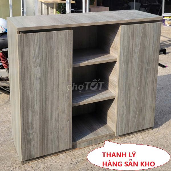 Tủ hồ sơ gỗ xám,tủ tài liệu văn phòng gỗ MDF cũ. Mua bán Đồ dùng văn phòng tại Quận Bình Thạnh Tp Hồ Chí Minh được đăng bởi Kho Nội thất Cũ Mới Phú Nhàn hình 1