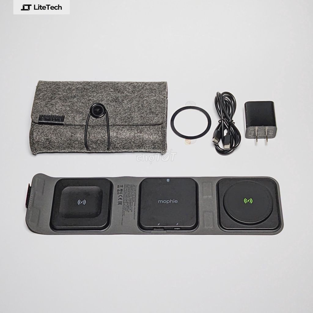 Đế sạc không dây Mophie Snap+ multi-device travel. Mua bán Phụ kiện (Màn hình, Chuột...) tại Quận 3 Tp Hồ Chí Minh được đăng bởi LiteTech Store hình 1