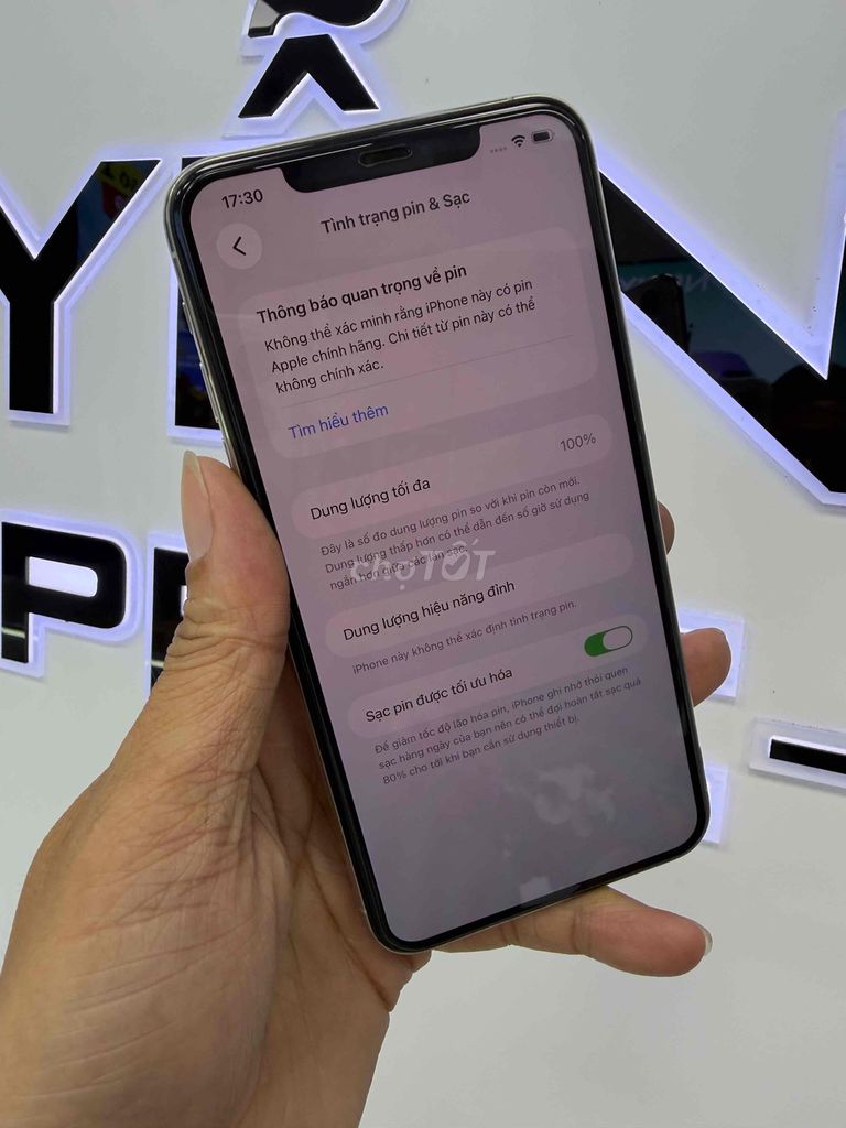 Apple iPhone 11 Pro Max 64GB Bạc Đã thay pin. Mua bán Điện thoại tại Thành phố Biên Hòa Đồng Nai được đăng bởi nguyễn út apple hình 1