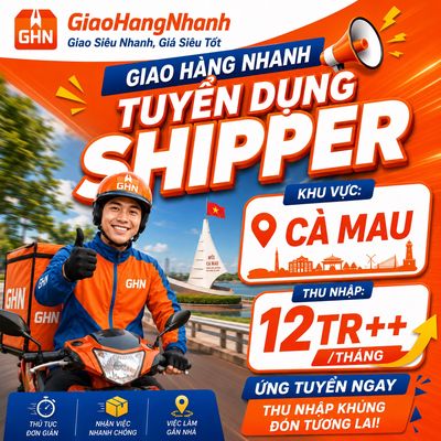 [THỚI BÌNH_CÀ MAU] NHÂN VIÊN GIAO HÀNG