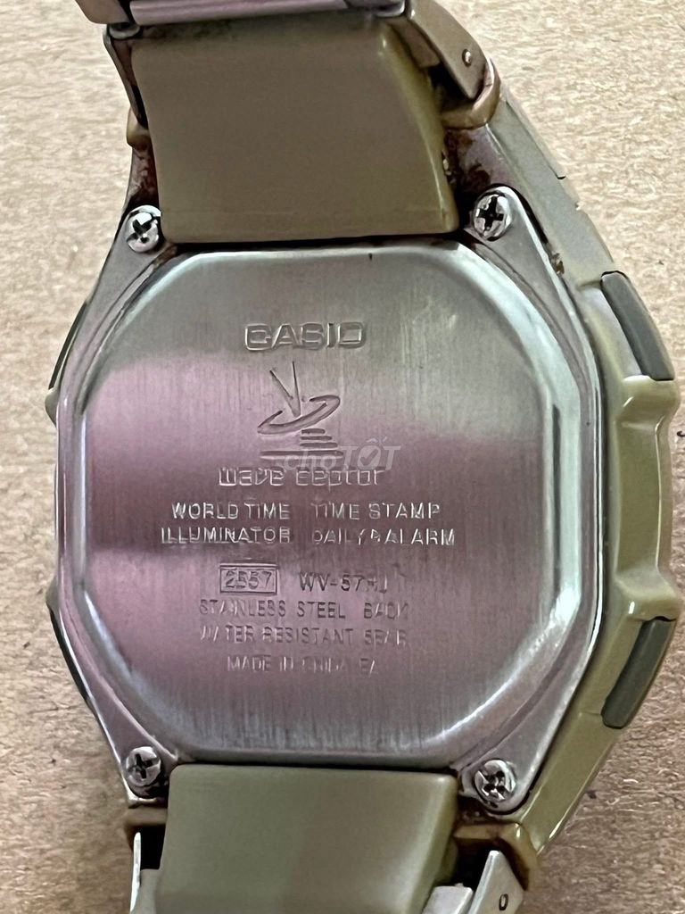 Casio Wave Ceptor WV-571J Nam Bạc chính hãng. Mua bán Đồng hồ tại Huyện Mê Linh Hà Nội được đăng bởi Thông Lê hình 1