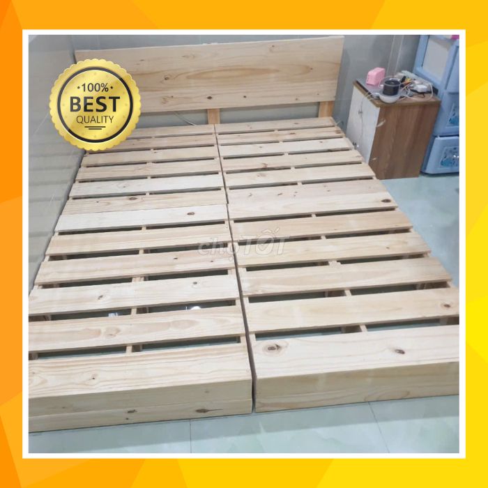 Giường pallet gỗ thông mới chất lượng giá rẻ