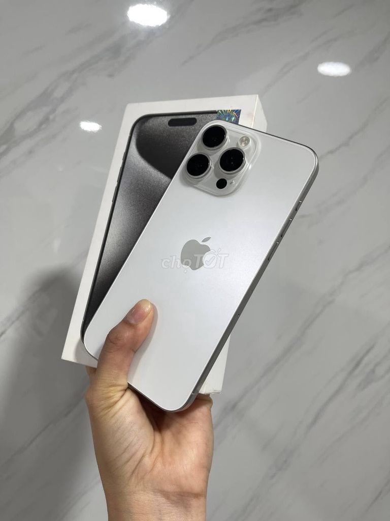 Apple iPhone 15 Pro Max 256GB Trắng 99%. Mua bán Điện thoại tại Quận 10 Tp Hồ Chí Minh được đăng bởi Hội Đồ Điện Tử hình 1