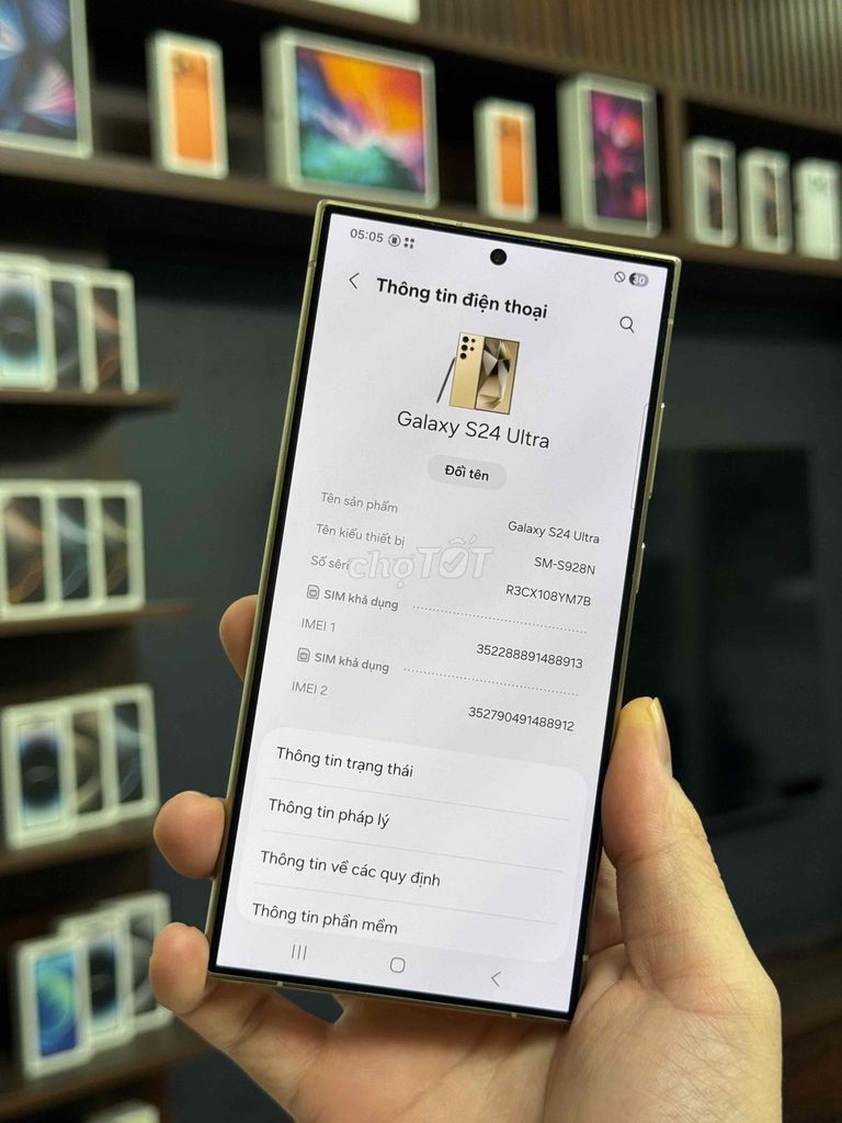Samsung Galaxy S24 Ultra 512GB Vàng Hàn Quốc Đẹp. Mua bán Điện thoại tại Quận Cầu Giấy Hà Nội được đăng bởi Luyệnnn hình 1