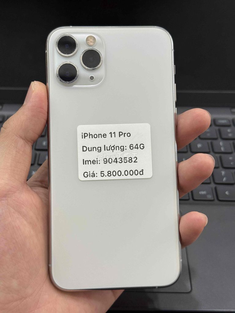 iPhone 11 Pro 64GB Trắng máy đẹp keng chuẩn. Mua bán Điện thoại tại Thành phố Buôn Ma Thuột Đắk Lắk được đăng bởi Nguyễn Hoàng hình 1