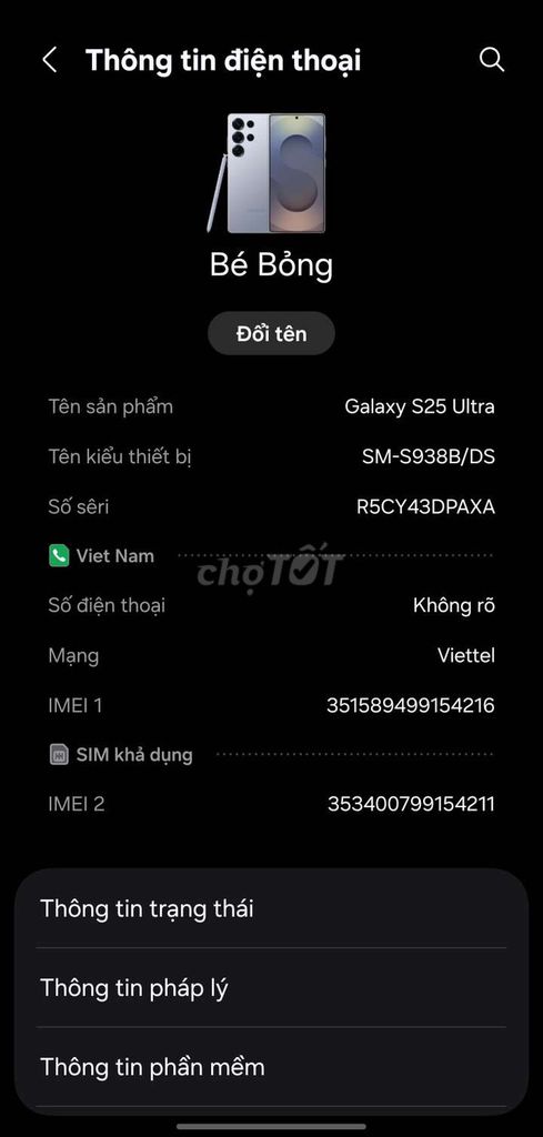 Samsung S25U Việt Cần Bán. Mua bán Điện thoại tại Huyện Cái Nước Cà Mau được đăng bởi Ngọc hình 1