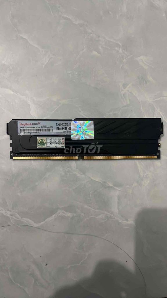 RAM KingBank 8GB DDR4 2666MHz Đen. Mua bán Linh kiện (RAM, Card...) tại Thành phố Điện Biên Phủ Điện Biên được đăng bởi Lý Trung Trường hình 1