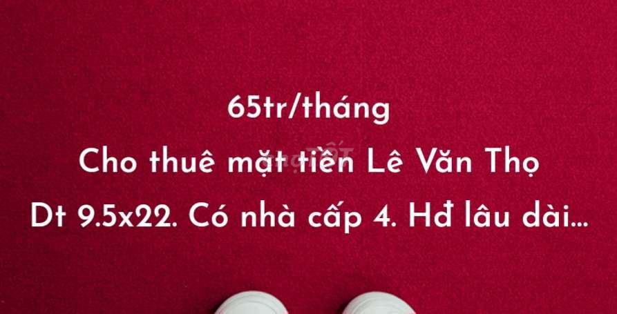 🏘💐 Mặt tiền Lê Văn Thọ 9.5x22