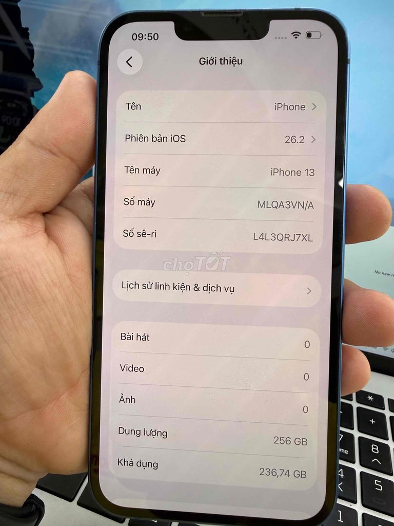 iPhone 13 256GB Xanh Blue. Mua bán Điện thoại tại Quận 5 Tp Hồ Chí Minh được đăng bởi ĐK hình 1