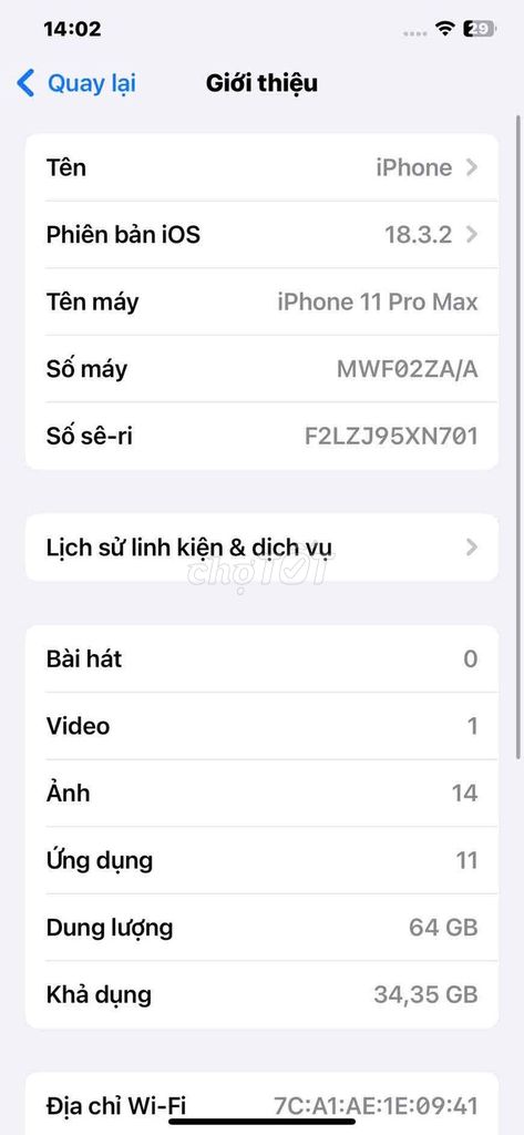 Apple iPhone 11 Pro Max 64GB. Mua bán Điện thoại tại Thành phố Biên Hòa Đồng Nai được đăng bởi nguyễn khắc qui Thủ Thuật Tricker hình 1