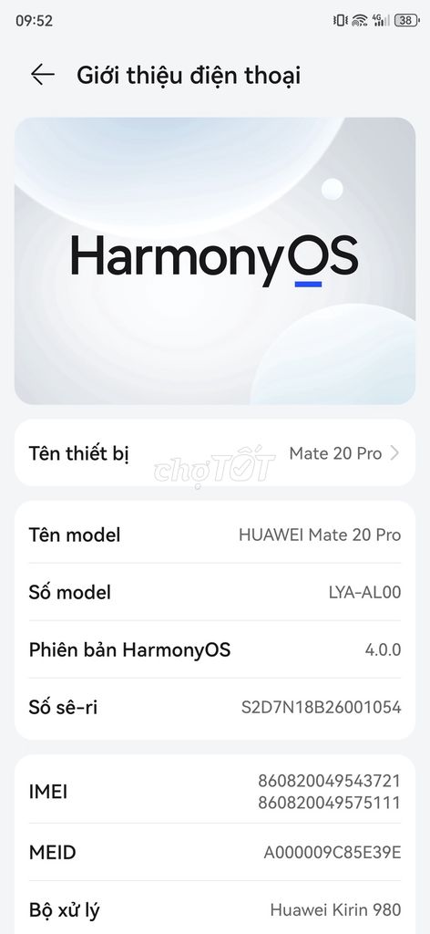 Huawei Mate 20 Pro 128GB. Mua bán Điện thoại tại Quận Liên Chiểu Đà Nẵng được đăng bởi Trần Văn Huy hình 1