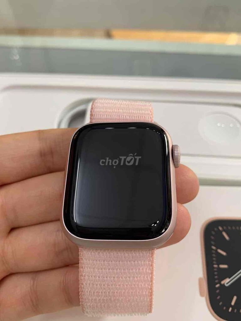 bán đh apple watch sr9/41 Hồng lte new 100%