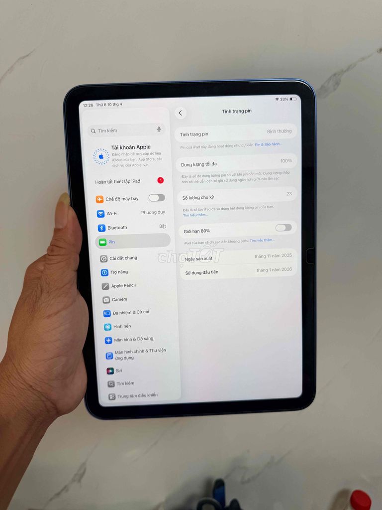 iPad Gen 11 128GB Wifi Xanh, đẹp 99% Bh 27-01-27. Mua bán Máy tính bảng tại Quận 6 Tp Hồ Chí Minh được đăng bởi Laptop Phương Nghi hình 1