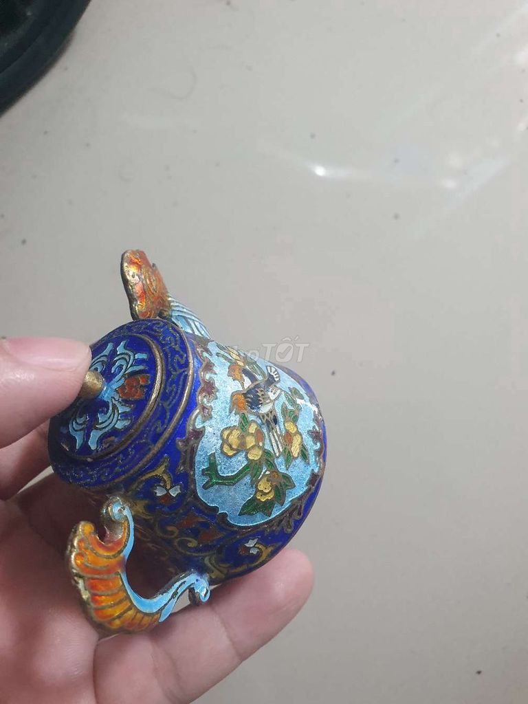 Ấm trà Pháp lam chuẩn cổ. Mua bán Đồ sưu tầm, đồ cổ tại Huyện Bình Chánh Tp Hồ Chí Minh được đăng bởi Px hình 1