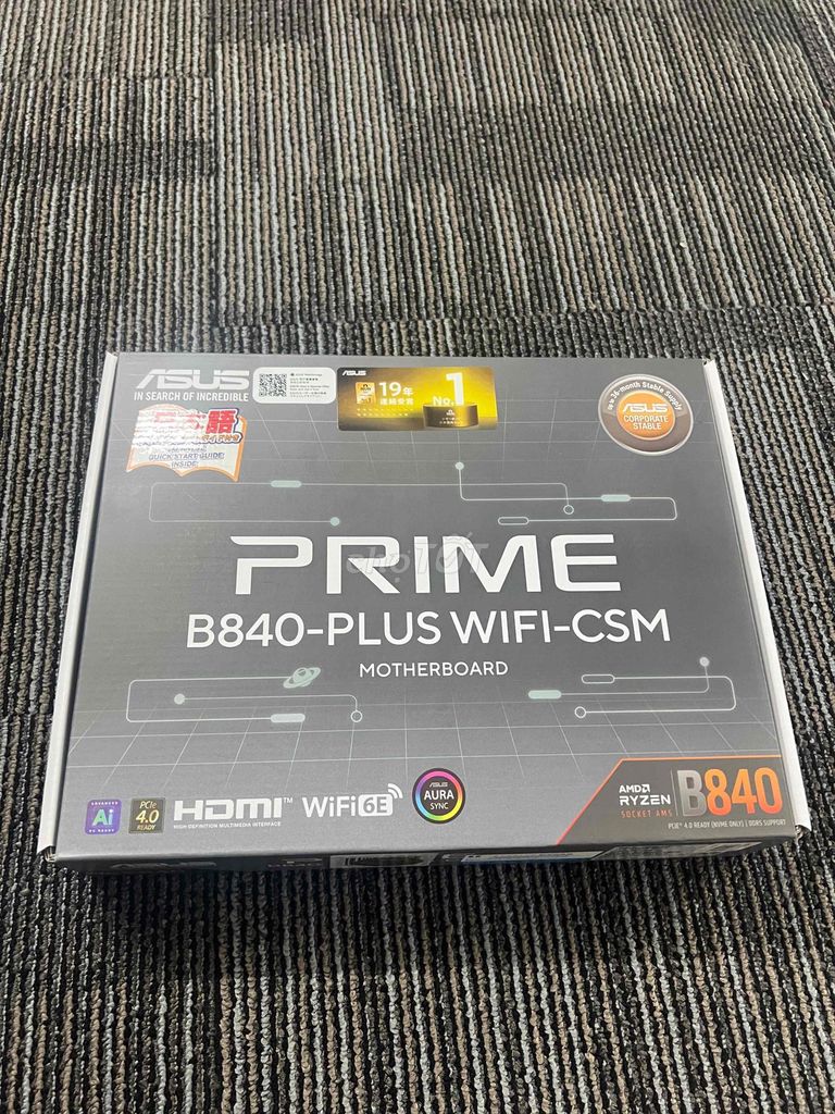 Bán Mainboard ASUS PRIME B840-PLUS WIFI-CSM new. Mua bán Linh kiện (RAM, Card...) tại Thành phố Thủ Đức Tp Hồ Chí Minh được đăng bởi THIENLAM PC JAPAN hình 1