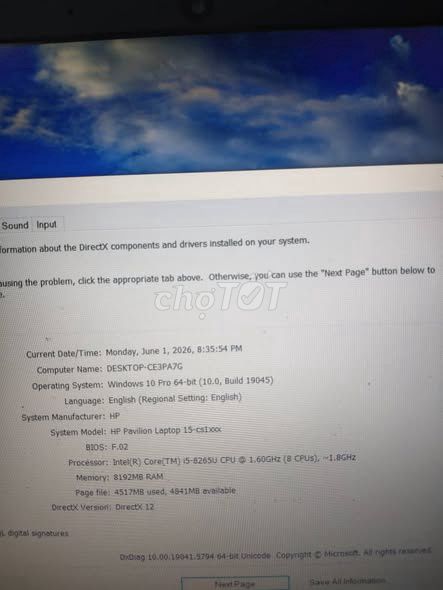 HP Pavilion 15-cs1xxx i5 Gen 8. Mua bán Laptop tại Quận 5 Tp Hồ Chí Minh được đăng bởi Hội Đồ Điện Tử hình 1