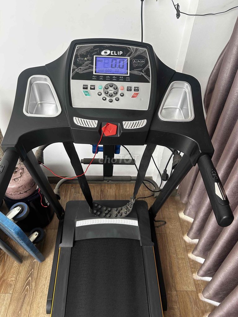 Máy chạy bộ ELIP Đen Kim loại, Nhựa