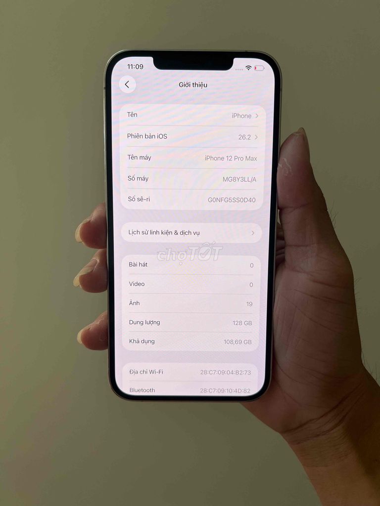 iPhone 12 Pro Max 128GB Trắng zin. Mua bán Điện thoại tại Thị xã An Nhơn Bình Định được đăng bởi lê hào hình 1