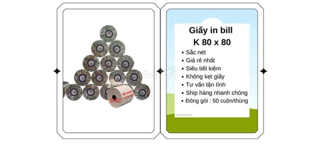 Giấy in bill 80x80