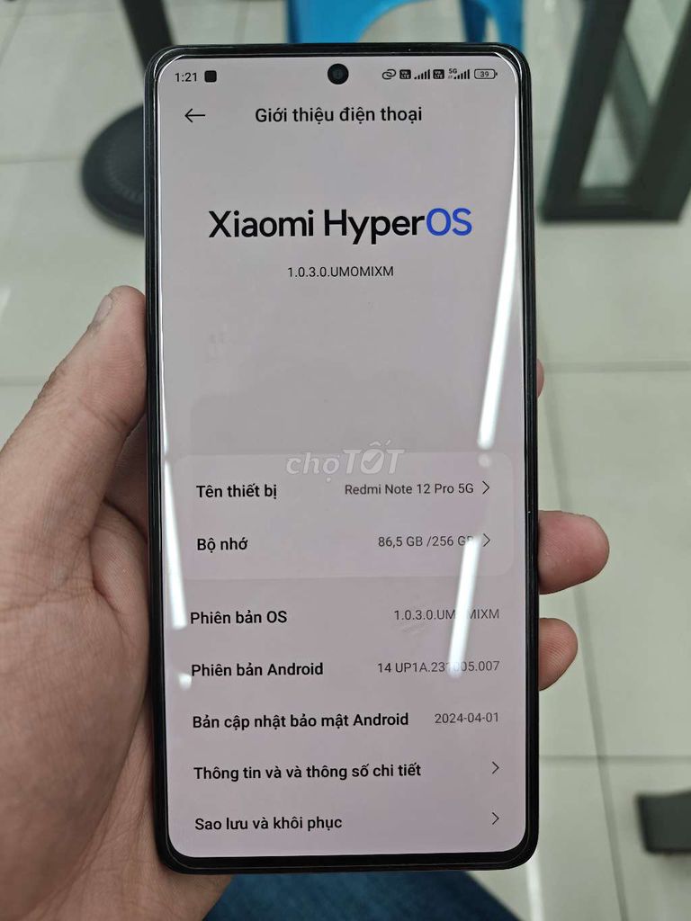 Xiaomi Redmi Note 12 Pro 5G 256GB Tím 99%. Mua bán Điện thoại tại Quận 12 Tp Hồ Chí Minh được đăng bởi Trần Huy hình 1