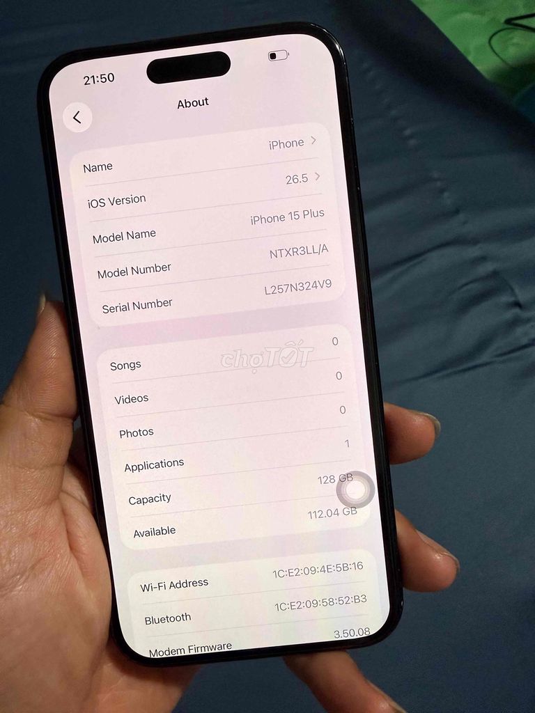 iPhone 15 Plus 128GB Đen LL/A zin đẹp. Mua bán Điện thoại tại Thành phố Thuận An Bình Dương được đăng bởi Huy mua bán sửa chữa iphone ipad hình 1