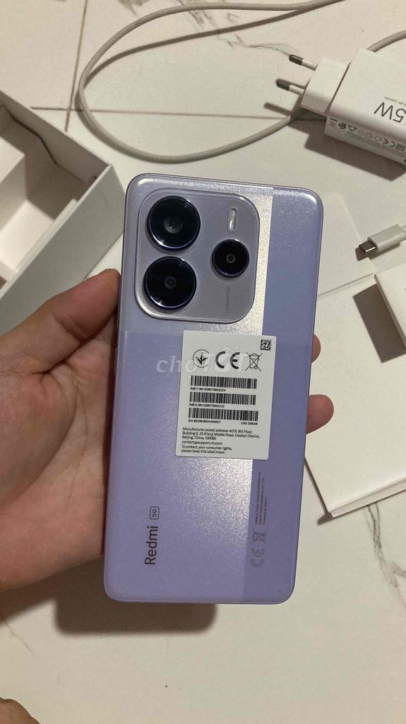 Xiaomi Redmi Note 14 5G Tím Mới. Mua bán Điện thoại tại Huyện Gò Công Tây Tiền Giang được đăng bởi Hạ Du hình 1