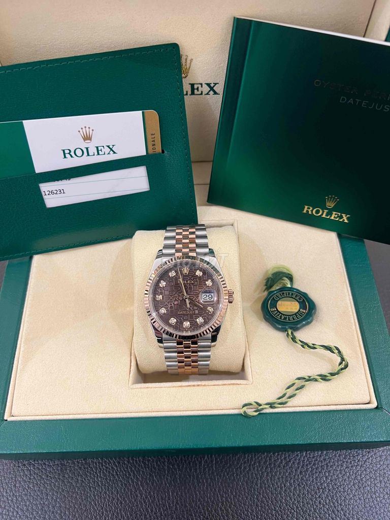 Rolex Datejust 126231 Vi Tính Nâu 36mm