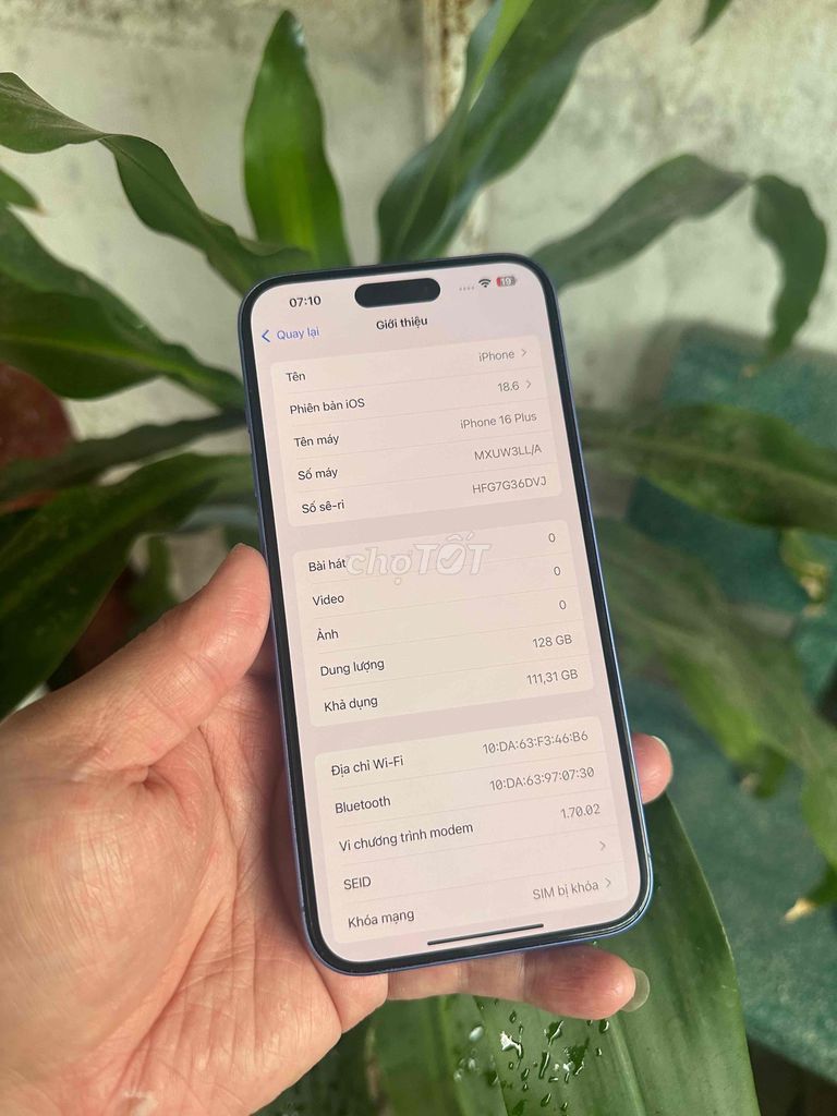 Apple iPhone 16 Plus 128GB Xanh. Mua bán Điện thoại tại Thành phố Biên Hòa Đồng Nai được đăng bởi Thạch Lê hình 1