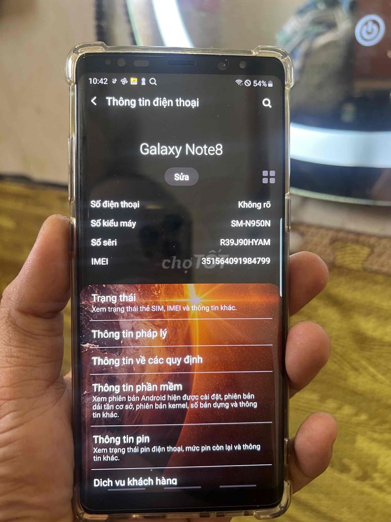 Samsung Galaxy Note8 Màn hình lớn Sắc nét. Mua bán Điện thoại tại Thành phố Dĩ An Bình Dương được đăng bởi Thái Anh hình 1