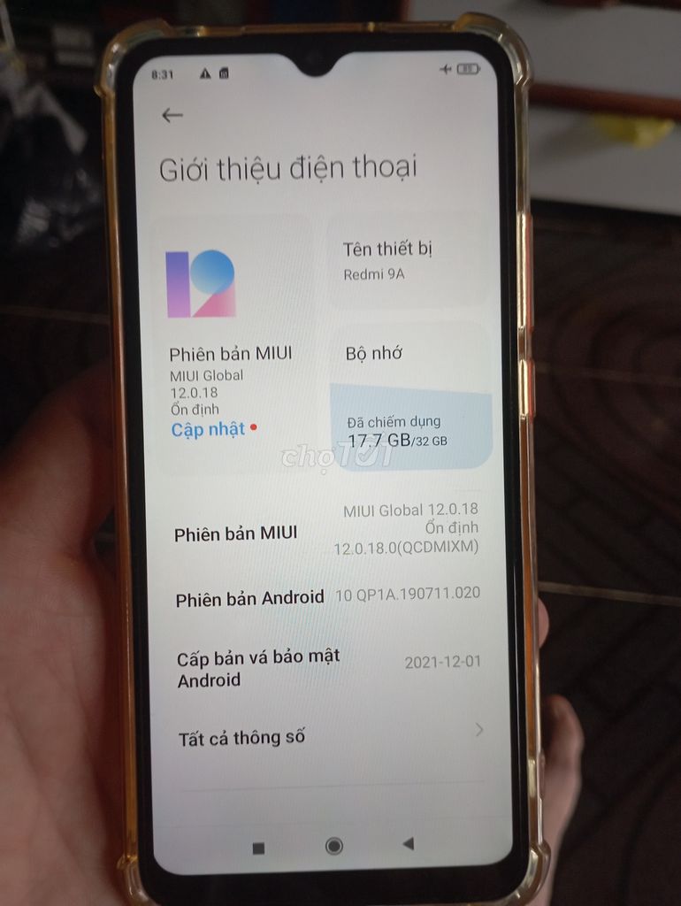 Xiaomi Redmi 9A 32GB Đỏ. Mua bán Điện thoại tại Quận 3 Tp Hồ Chí Minh được đăng bởi Le Minh hình 1