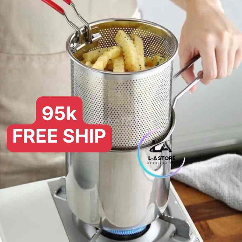 ✅FREE SHIP Bộ Nồi Chiên Ngập Dầu Kèm Lưới Lọc 👉95k