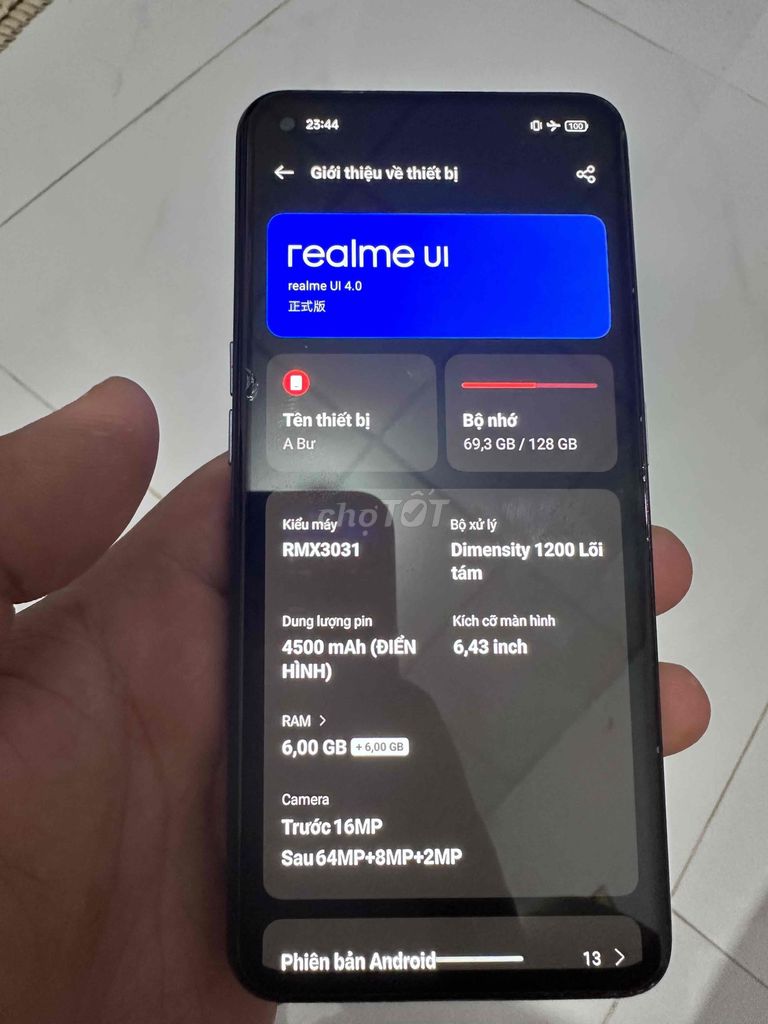 Realme GT Neo 128GB. Mua bán Điện thoại tại Thành phố Tây Ninh Tây Ninh được đăng bởi Thái hình 1